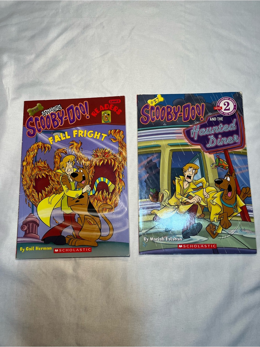 Vintage Scholastic Scooby-Doo Level 2 Reader Books Lot of 2 Paperback
